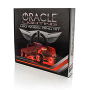 Oracle LED Illuminated Wheel Rings - ColorSHIFT Dynamic Kit with Red LED and Black Box