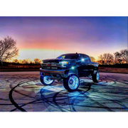 ColorSHIFT Dynamic LED Wheel Rings with lights on truck wheels
