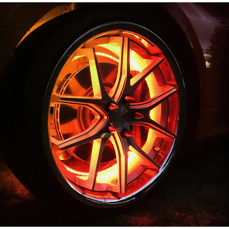 Oracle LED Illuminated Wheel Rings - ColorSHIFT Dynamic - ColorSHIFT - Dynamic - LED wheel rings with fiery tire accent