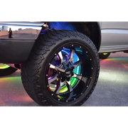 Oracle LED Illuminated Wheel Rings - ColorSHIFT Dynamic - ColorSHIFT - Dynamic - Car with LED Wheel Rings and Lights