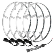 LED illuminated wheel rings for car truck trailer - Oracle ColorSHIFT No Remote