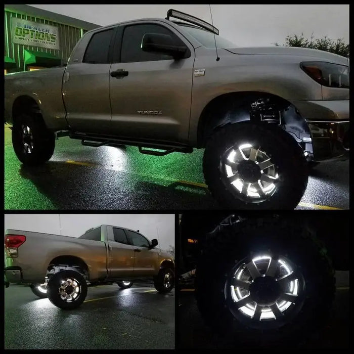 Oracle LED Illuminated Wheel Rings - Double LED - White - Truck with LED wheel ring kit