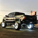 Oracle LED Illuminated Wheel Rings - Double LED - White, truck with LED lights on bed