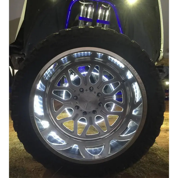 Oracle LED Illuminated Wheel Rings - White for Jeep Wrangler