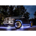 White Oracle LED Illuminated Wheel Rings on truck with side light