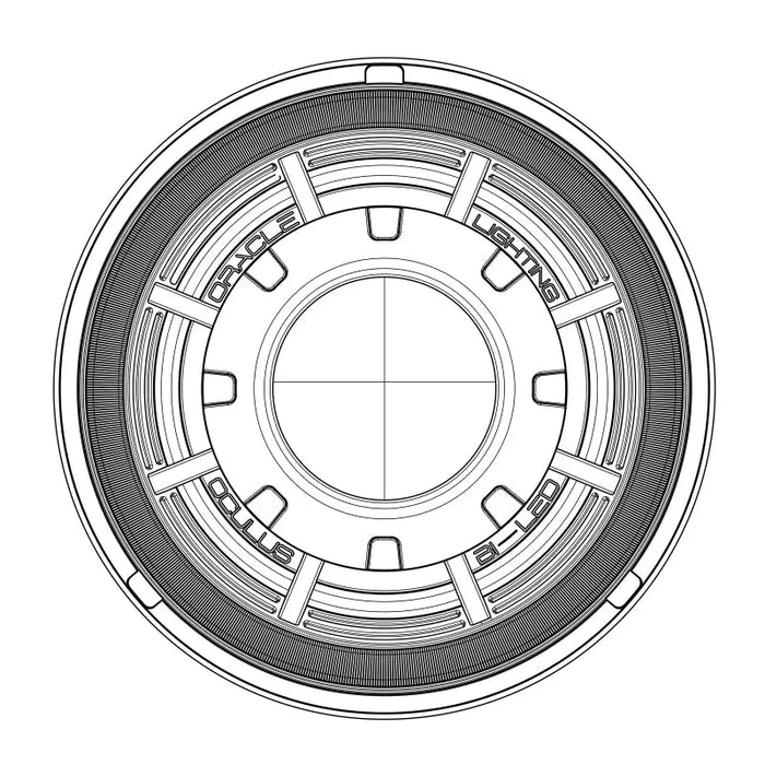 Oracle Lighting Wrangler JK Oculus 7in. Switchback Bi-LED Projector Headlights - Circular designed object