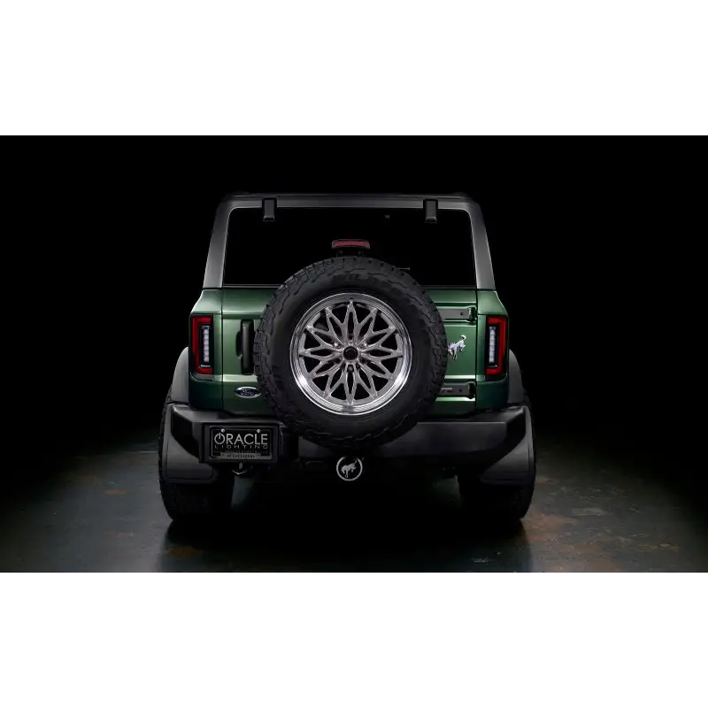 Green Jeep with Oracle Lighting LED Taillights for Ford Bronco