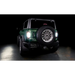 Green Jeep with black and white bumpers next to Oracle Lighting 21-22 Ford Bronco Flush Style LED Taillights.