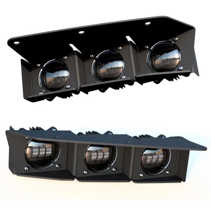 Pair of black LED fog light kit for Ford Bronco – front and rear lights.