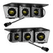 Pair of yellow LED fog lights for Jeep - ORACLE Lighting 21-22 Ford Bronco Triple LED Fog Light Kit for Steel Bumper