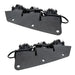 Black plastic brackets for front and rear fog light kit.