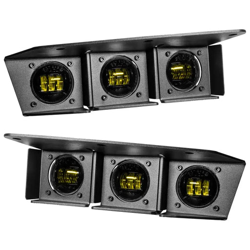 Pair of yellow LED fog lights for Ford Bronco Steel Bumper - Fog Light Kit