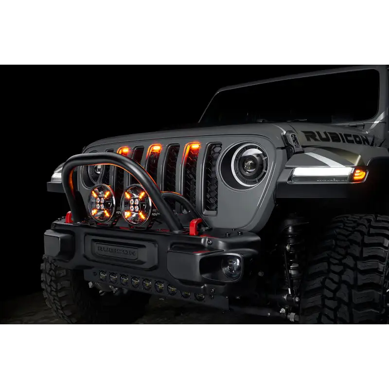 Oracle Lighting Auxiliary Lights front bumper on Jeep Wrangler