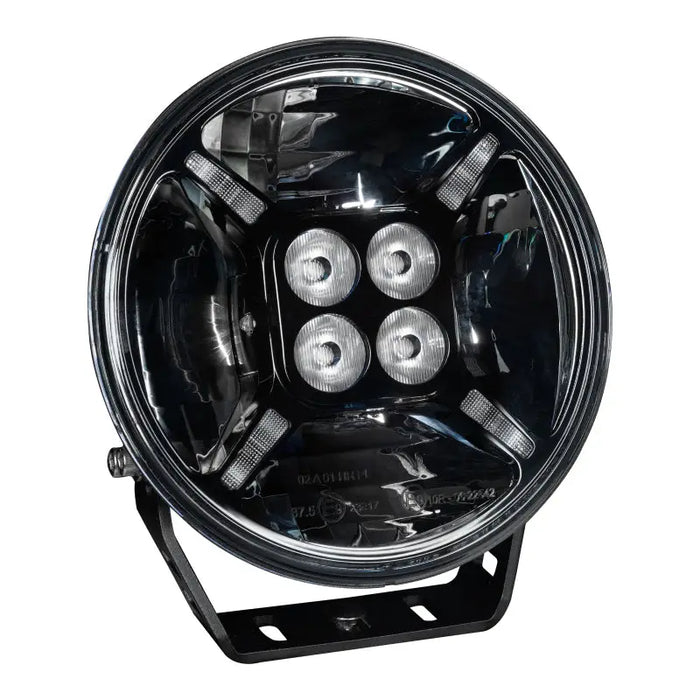 Oracle Lighting black LED headlight with white light beam pattern - Jeep Wrangler