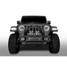 Oracle Lighting Auxiliary Lights front bumper for Jeep Wrangler with beam pattern.