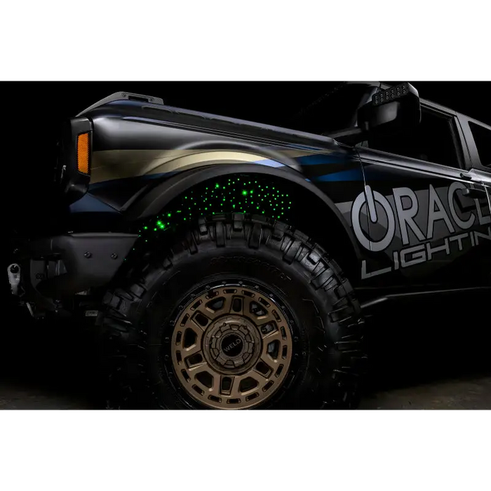 Oracle Lighting Fiber Optic Wheel Liner ColorSHIFT RGBW Kit- featuring a truck with lights on its side