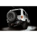 White Jeep parked in garage with Oracle Lighting Jeep Wrangler JK Flush Mount LED Tail Lights.