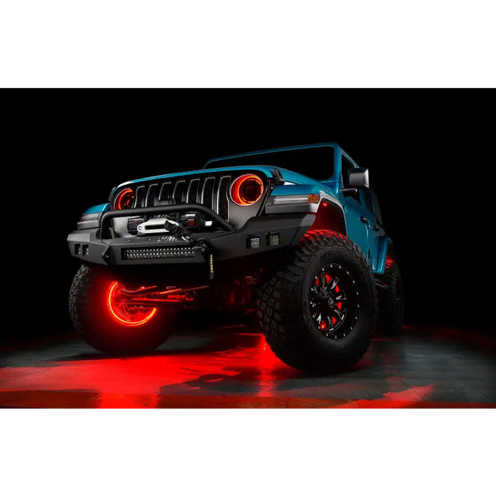 Jeep Wrangler LED Illuminated ORACLE Lighting Wheel Rings - ColorSHIFT RGB+W