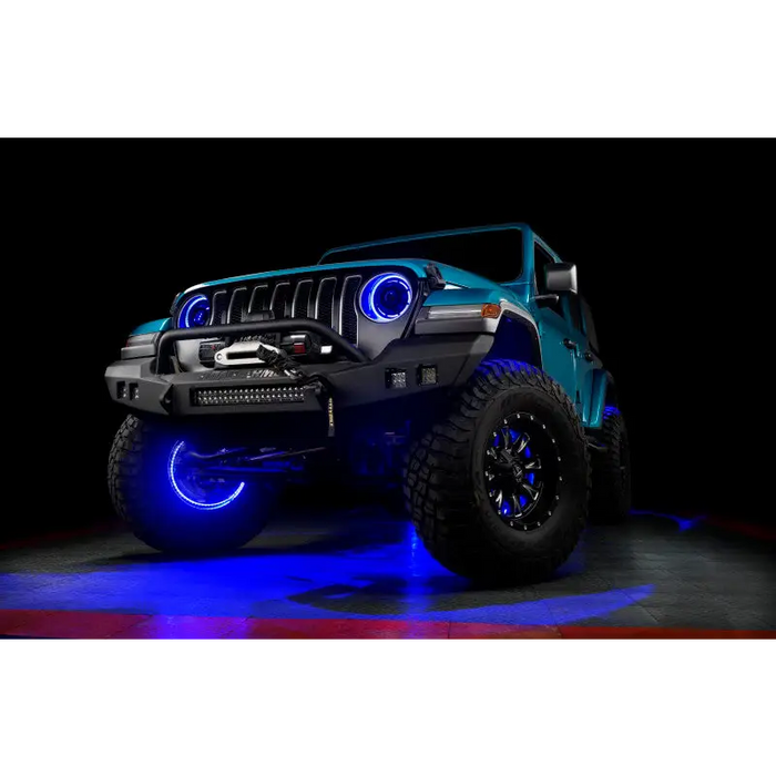 Jeep WRL LEDs on ORACLE Lighting LED Illuminated Wheel Rings - ColorSHIFT RGB+W