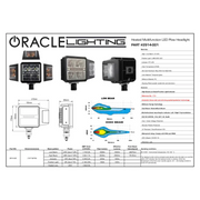 Oracle Lighting Multifunction LED Plow Headlight with Heated Lens 5700K - featuring heating function & turn signal indicator
