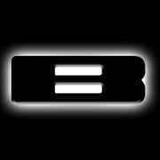 Black and white LED letter badge logo for ORACLE Lighting - Matte Black Surface Finish