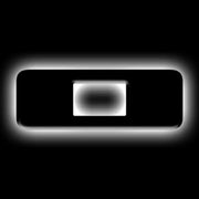 ORACLE Lighting Universal Illuminated LED Letter Badge - Matte Black Square O