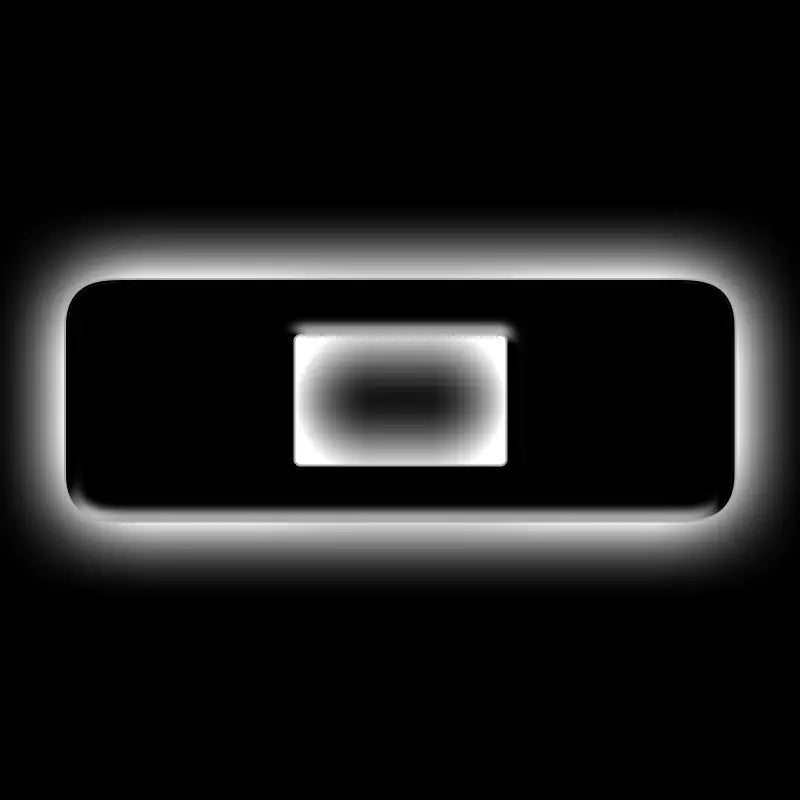 ORACLE Lighting Universal Illuminated LED Letter Badge - Matte Black Square O