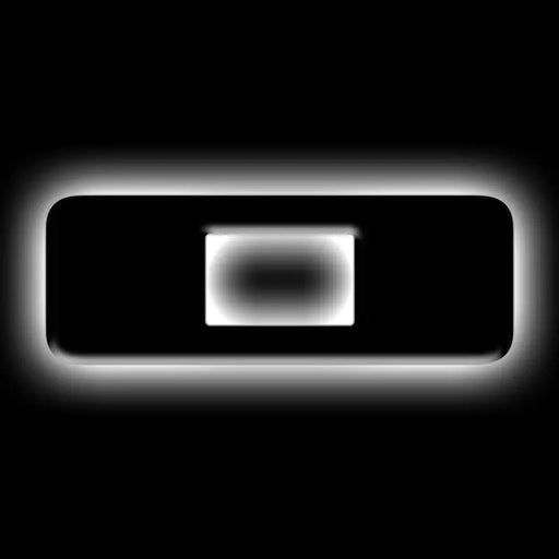 ORACLE Lighting Universal Illuminated LED Letter Badge - Matte Black Square O