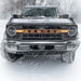 Truck parked in snow with LED letter badges - Matte Black Oracle Lighting product B.