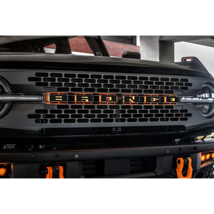 Black truck with red light - ORACLE Lighting Universal LED Letter Badges in Matte Black Surface Finish