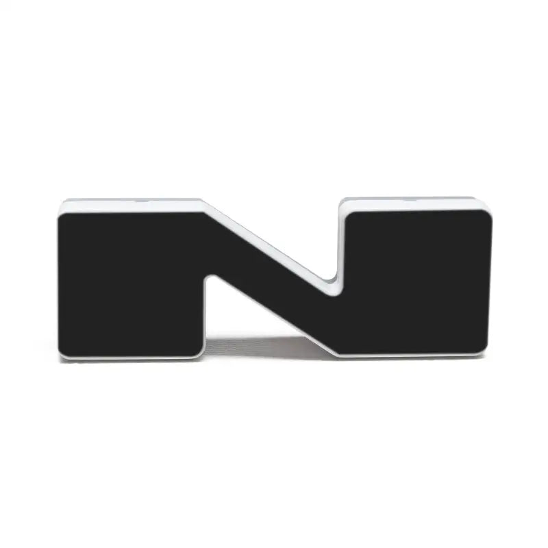 Black N logo on white background - ORACLE Lighting Universal Illuminated LED Letter Badges - Matte Black Surface Finish
