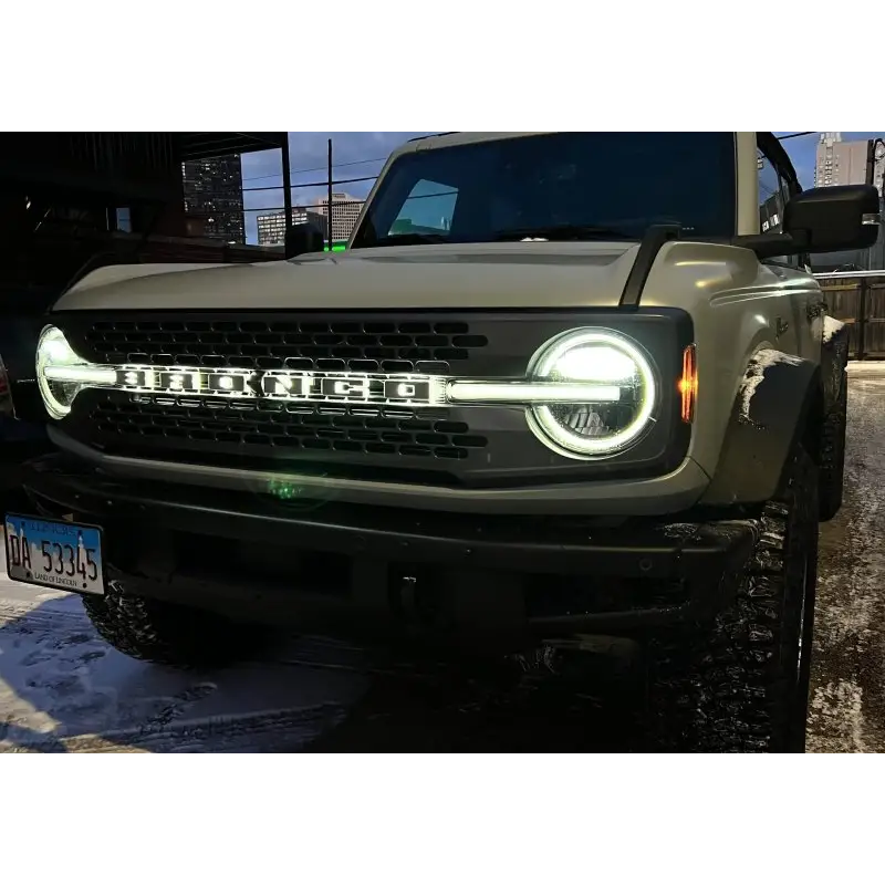 ORACLE Lighting green jeep with LED letter badges