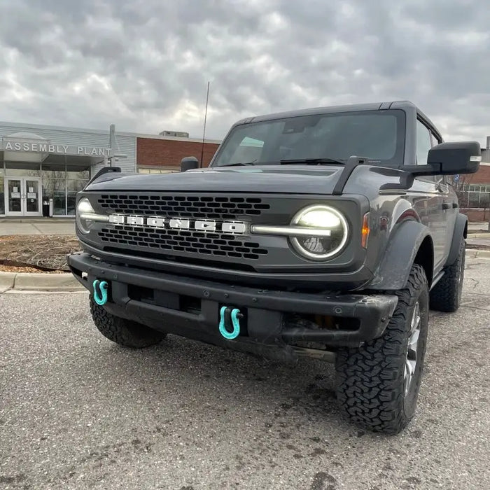 ORACLE Lighting Universal Illuminated LED Truck Badge - Black with Beam Pattern