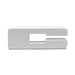 White plastic door handle on ORACLE Lighting Universal Illuminated LED Letter Badges - Matte White Surface Finish - C