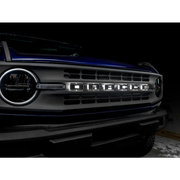 ORACLE Lighting Universal Illuminated LED Letter Badges - Matte White Surface Finish - Blue Light Truck SEO Alt Text.