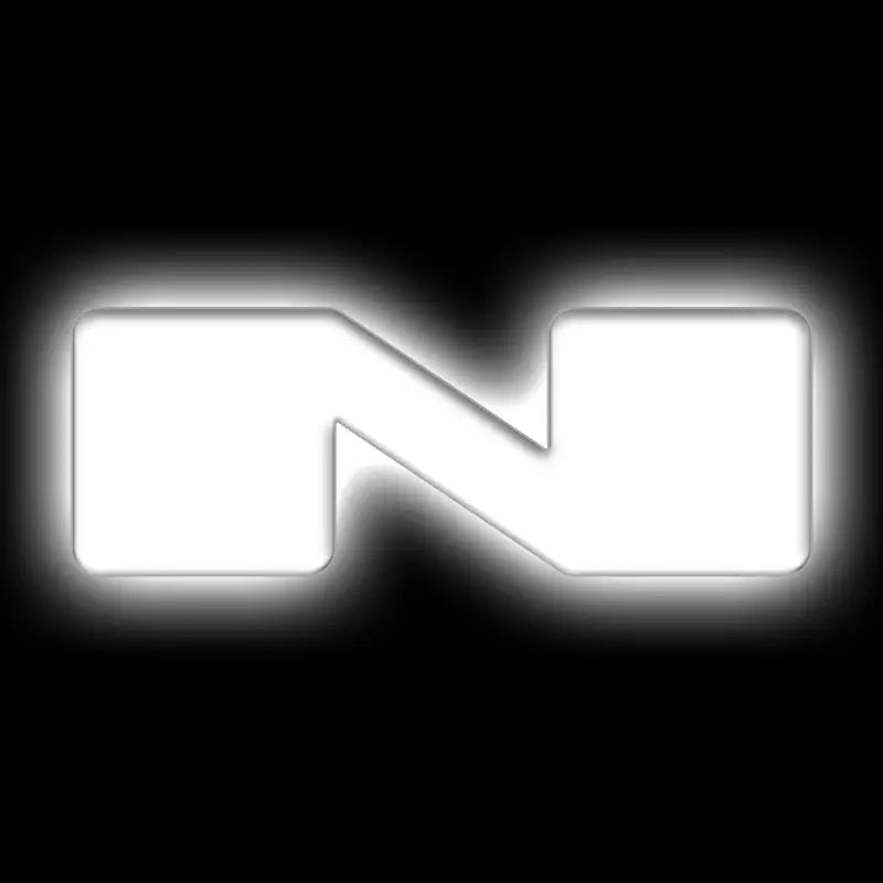 ORACLE Lighting Universal Illuminated LED Letter Badge - N with Matte White Surface Finish