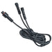Black power cord cable for Oracle Lighting Wiring Harness in Jeep Wrangler model.