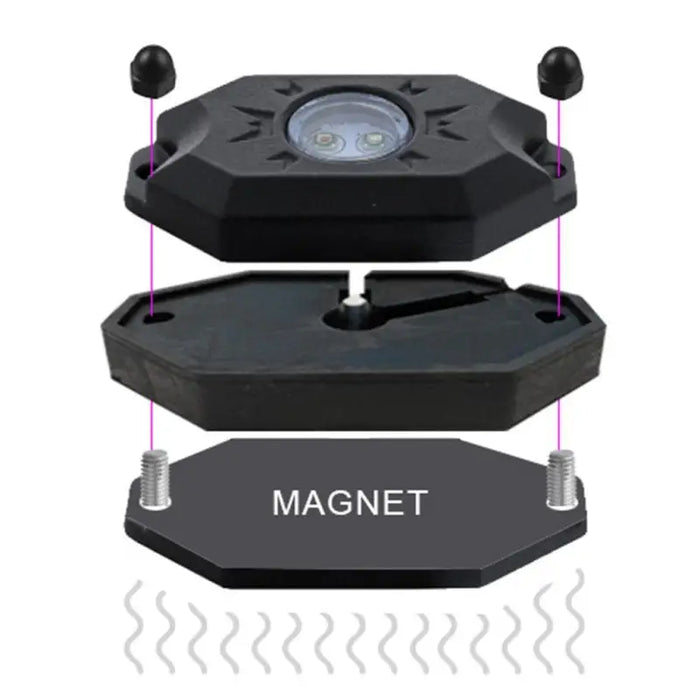 Black Oracle Magnet Adapter Kit for LED Rock Lights