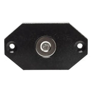 Black metal plate and screw from Oracle Magnet Adapter Kit for LED Rock Lights.