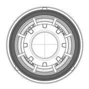 Circular design bi-LED projector headlight for Jeep Wrangler JK