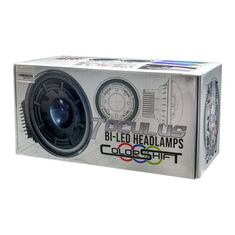Elo headphones packaged in box.