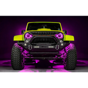 Oracle Oculus 7in ColorSHIFT Bi-LED Projector Headlights with RGB+W halo ring for Jeep Wrangler JK
