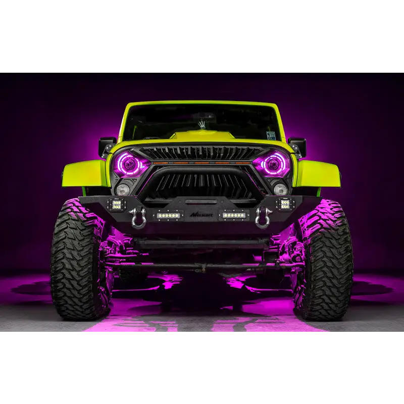Oracle Oculus 7in ColorSHIFT Bi-LED Projector Headlights with RGB+W halo ring for Jeep Wrangler JK