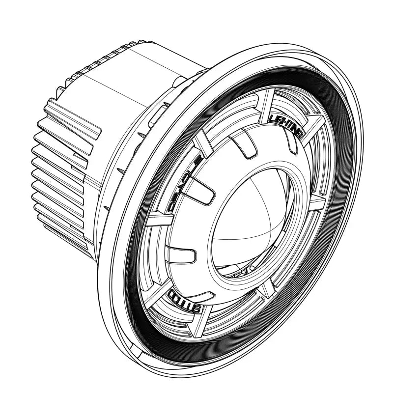 ColorSHIFT RGB+W Halo Ring circular lens for Jeep Wrangler JK