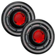 Pair of red LED halo rings for Oracle Oculus 7in ColorSHIFT Bi-LED Projector Headlights.