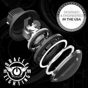 Logo Design and Engineering Displayed on Oracle Oculus 7in ColorSHIFT Bi-LED Projector Headlights for Jeep Wrangler JK