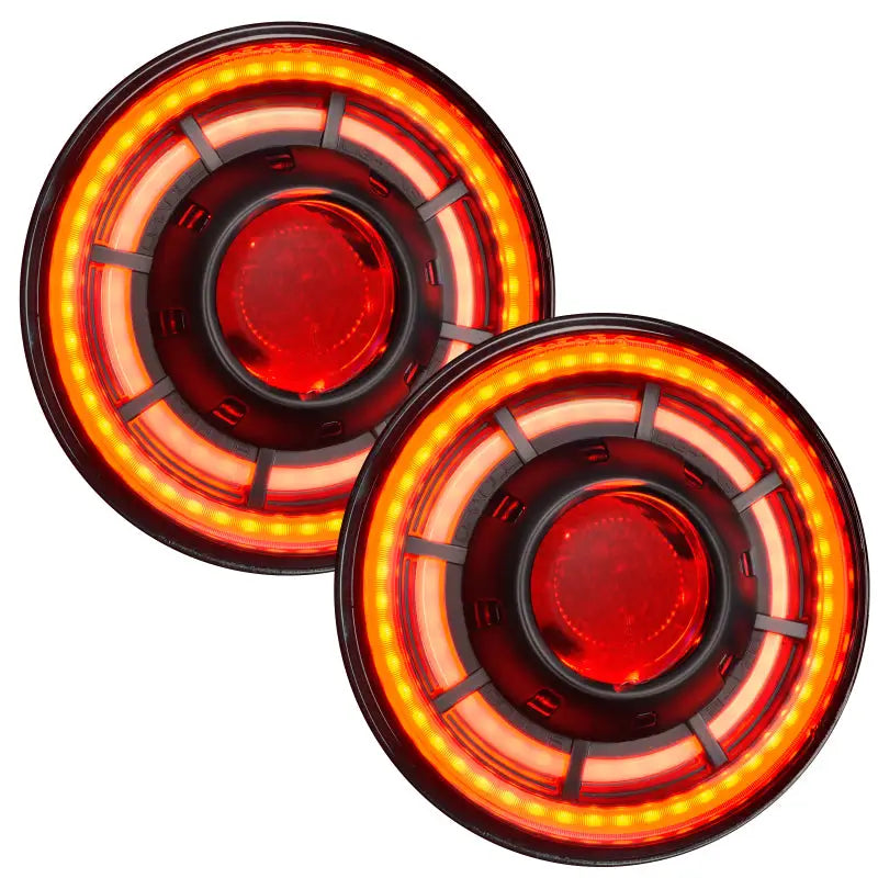 Red LED turn signals for Jeep Wrangler JK with ColorSHIFT technology
