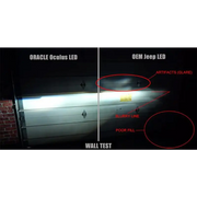 Oracle Oculus Bi-LED Projector Headlights for Jeep JL/Gladiator JT - Graphite Metallic - 5500K - Car with Side Light