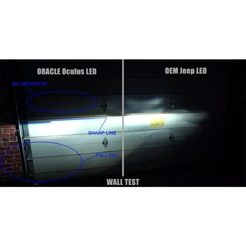 Oracle Oculus Bi-LED Projector Headlights for Jeep JL/Gladiator JT - Graphite Metallic - The Light on the Door is Not Visible