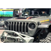 Oracle Oculus Bi-LED projector headlights for Jeep JL/Gladiator JT featuring a large grille and bumper